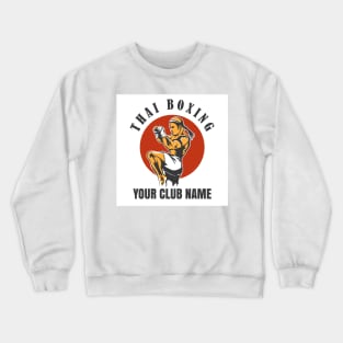 Thai Boxing Club Emblem Crewneck Sweatshirt